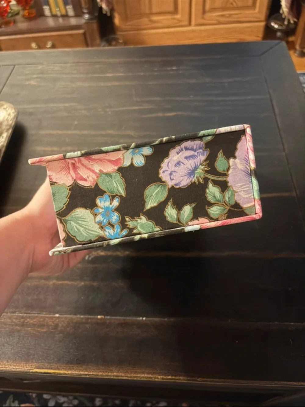 Vintage Floral Jewelry Box